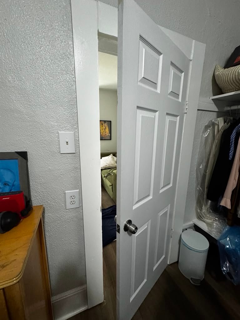 Closet door installation