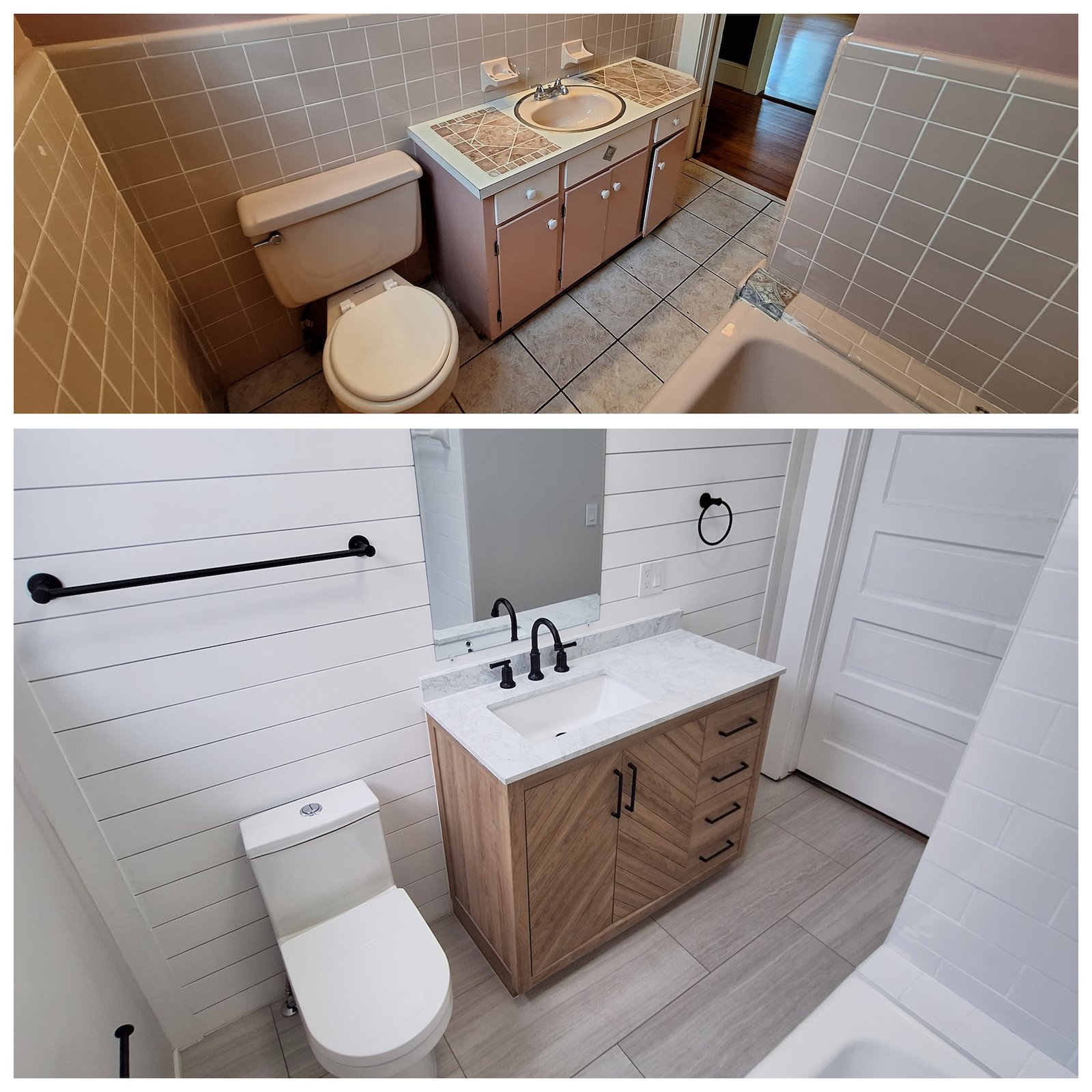 Bathrooms handyman work example