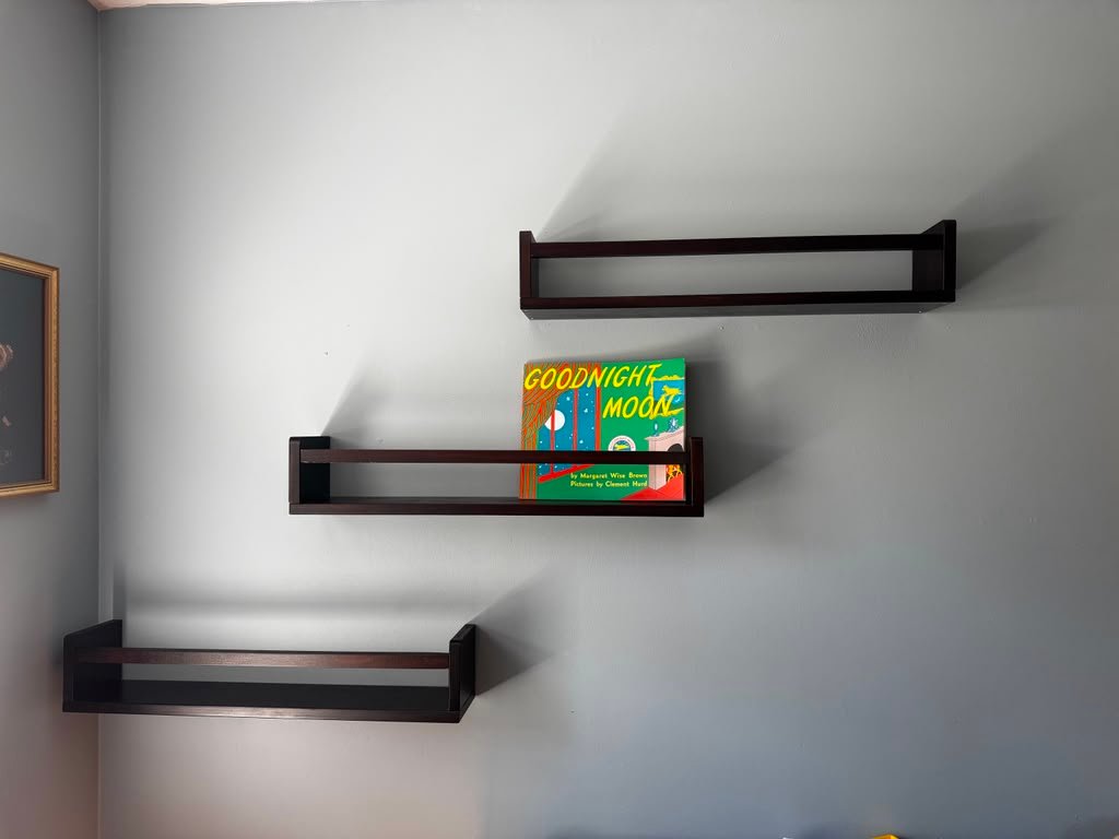 Children's book wall shelves