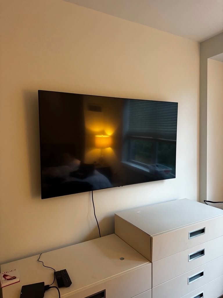 TV mounting above dresser