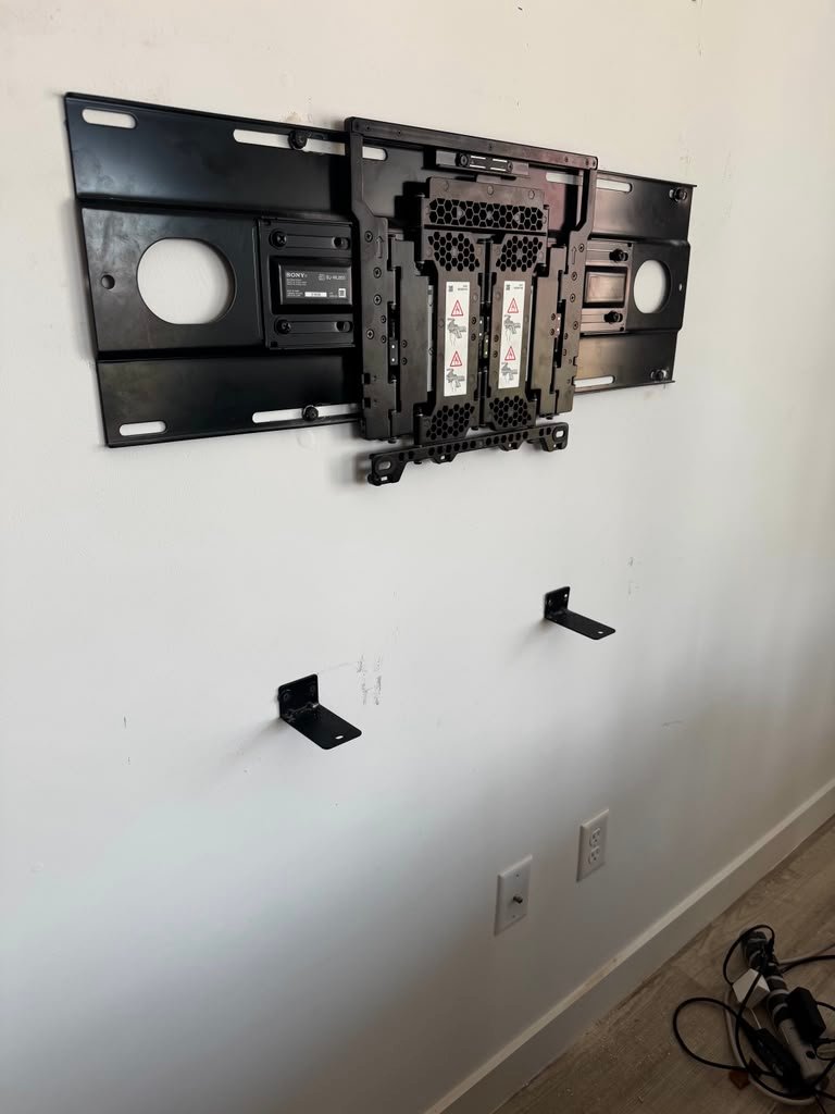 TV wall bracket installation