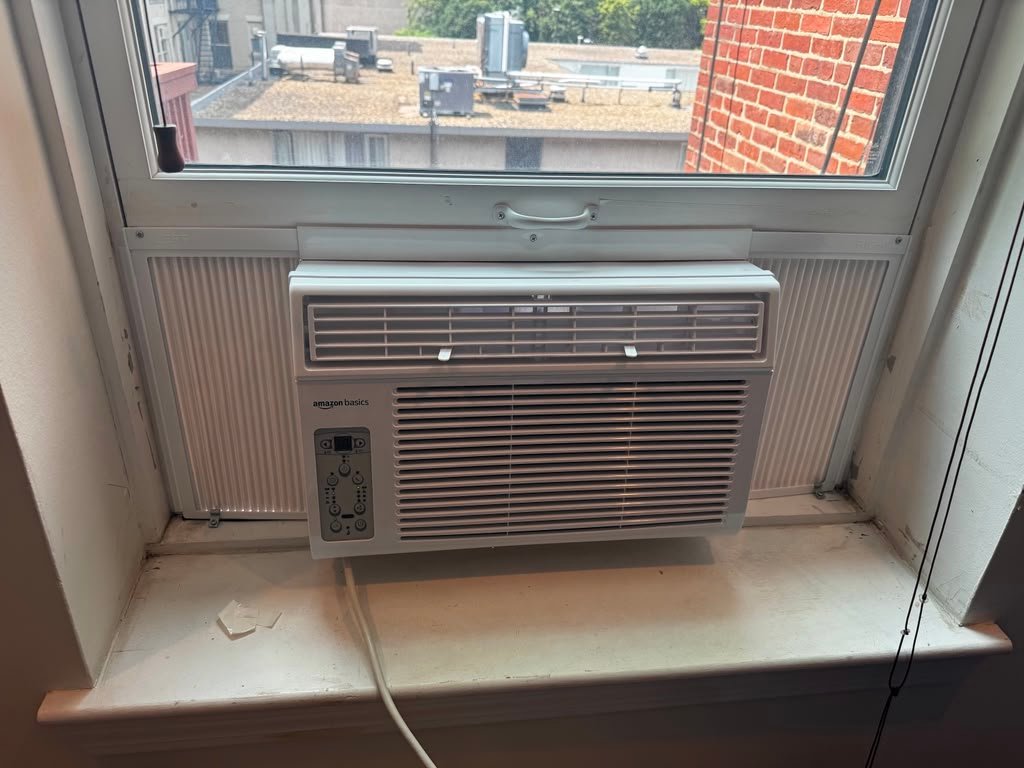 Amazon Basics window AC installation